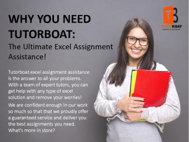 Why You Need Tutorboat: The Ultimate Excel Assignment Assistance!