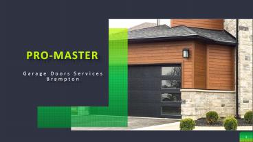 Garage Door Services Brampton