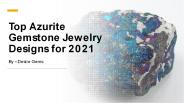 Azurite Gemstone Jewelry