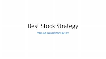 The Best Investment Strategy