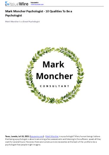 Oscar Platone - The Qualities of an Entrepreneur