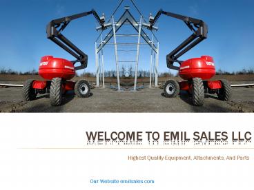 Rent Industrial Equipment in Ohio from Emil Sales LLC