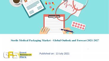 Sterile Medical Packaging Market - Global Outlook and Forecast 2021-2027