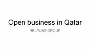 Open business in qatar