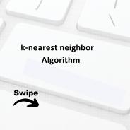 K nearest neighbor algorithm