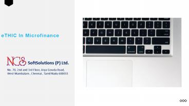 eTHIC In Microfinance