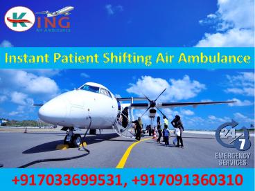 Utilize Top-Grade Medical Facility Air Ambulance in Delhi at Low-Fare