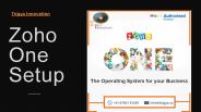 Zoho One Setup - Trigya Innovation