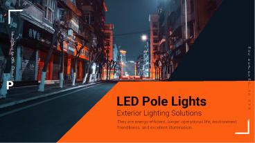LED Pole Lights: Exterior Lighting Solutions