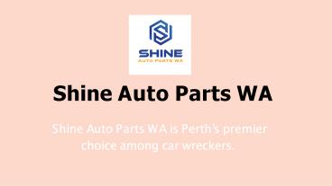 Auto Wreckers in Perth