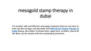 mesogold stamp therapy in dubai