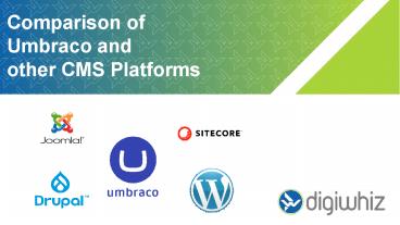 Comparison of Umbraco and other CMS Platforms (1)