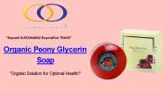 Organic Peony Glycerin Soap