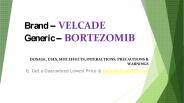 Bortezomib Injection Vial SIde Effects