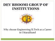 Engineering as a creeer in Uttarakhand