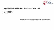 What is Clickbait and Methods to Avoid Clickbait