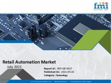Retail Automation Market