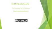 Best Multimedia Speaker