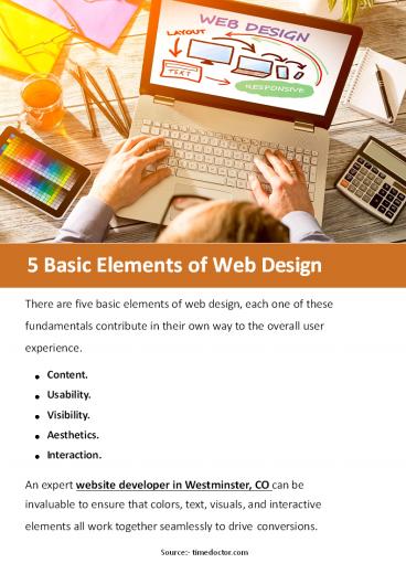 5 Basic Elements of Web Design