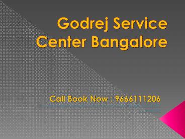 Godrej Service Center Bangalore