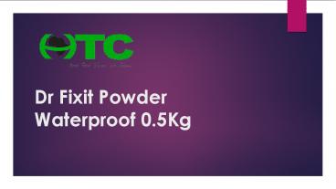 Buy Dr Fixit Powder Waterproof 0.5Kg