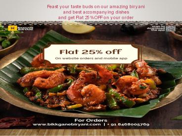 Order Biryani Online in Delhi NCR