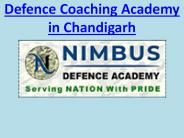 Defence Coaching Academy in Chandigarh