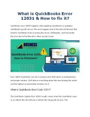 How to Resolve QuickBooks Update Error 12301?