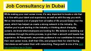 Job Consultancy in Dubai