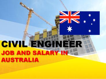 Civil engineer Salary in Australia