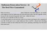 Bathroom Renovation Service At The Best Price