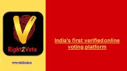 Right2Vote | Mobile Voting & E-Voting App in India