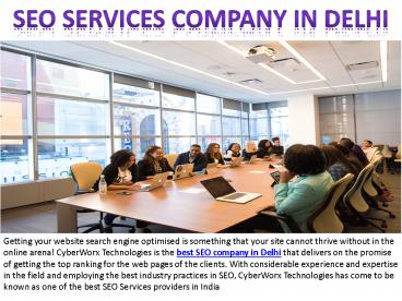 SEO Services Company in Delhi | SEO Agency in Delhi