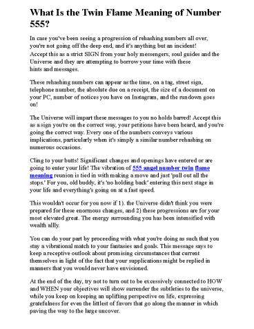 What Is the Twin Flame Meaning of Number 555?