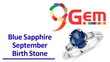 Blue sapphire September Month Gemstone