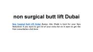 non surgical butt lift Dubai