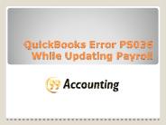 QuickBooks Payroll Update Error PS036