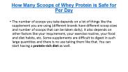 Scoops of Whey Protein for Per Day