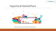 Hyperlocal MarketPlace