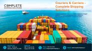 Couriers & Carriers - Complete Shipping Solutions