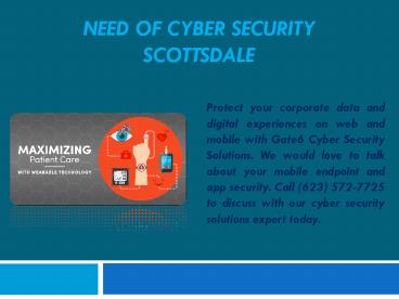 Need of Cyber Security Scottsdale