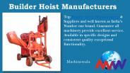 Builder Hoist Manufacturers