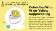 celebrity who wear yellow sapphire