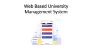 Web Based University Management System