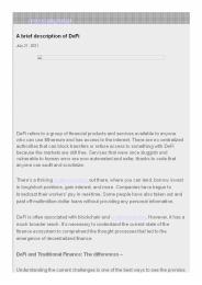 A brief description of DeFi (1)