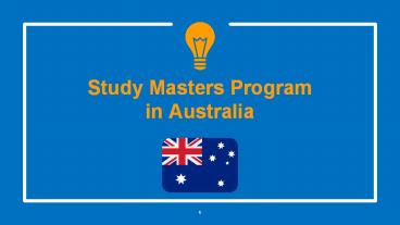 Advantages of pursuing master’s degree in Australia