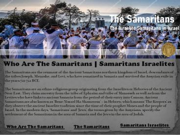 Who Are The Samaritans