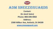 ES31 Self-Serve Sneeze Guard | ADM Sneezeguards