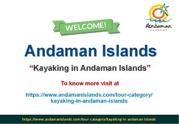 Kayaking in Andaman Islands