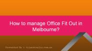 Office Fit Out Melbourne